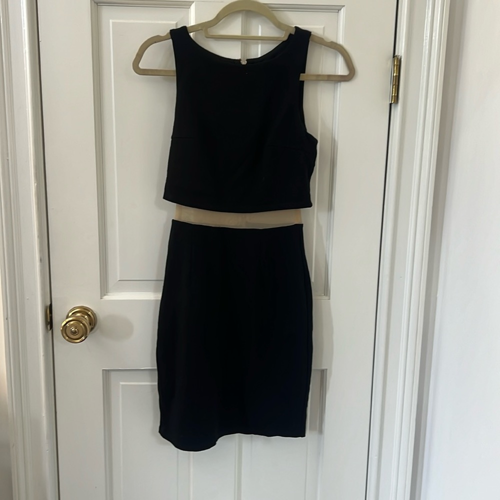 Bailey 44 Black Bodycon Dress with mesh